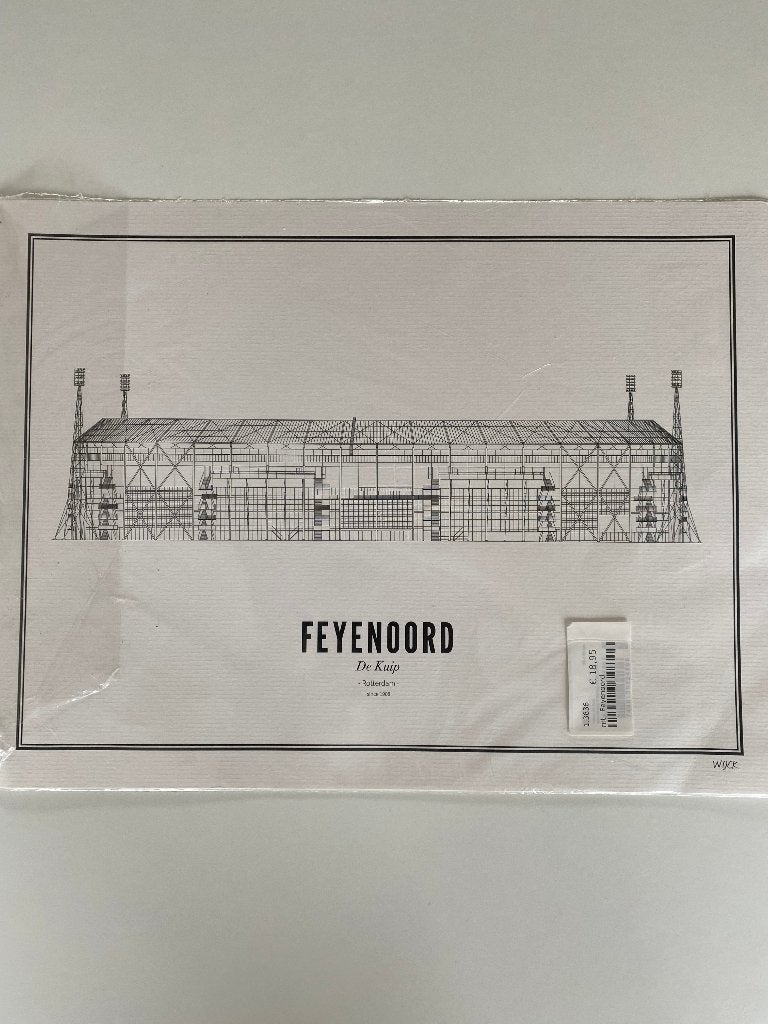 WIJCK. Poster Feyenoord - Stadion de Kuip, Ophalen of Verzenden, Voor 1940, Nieuw, Overige onderwerpen