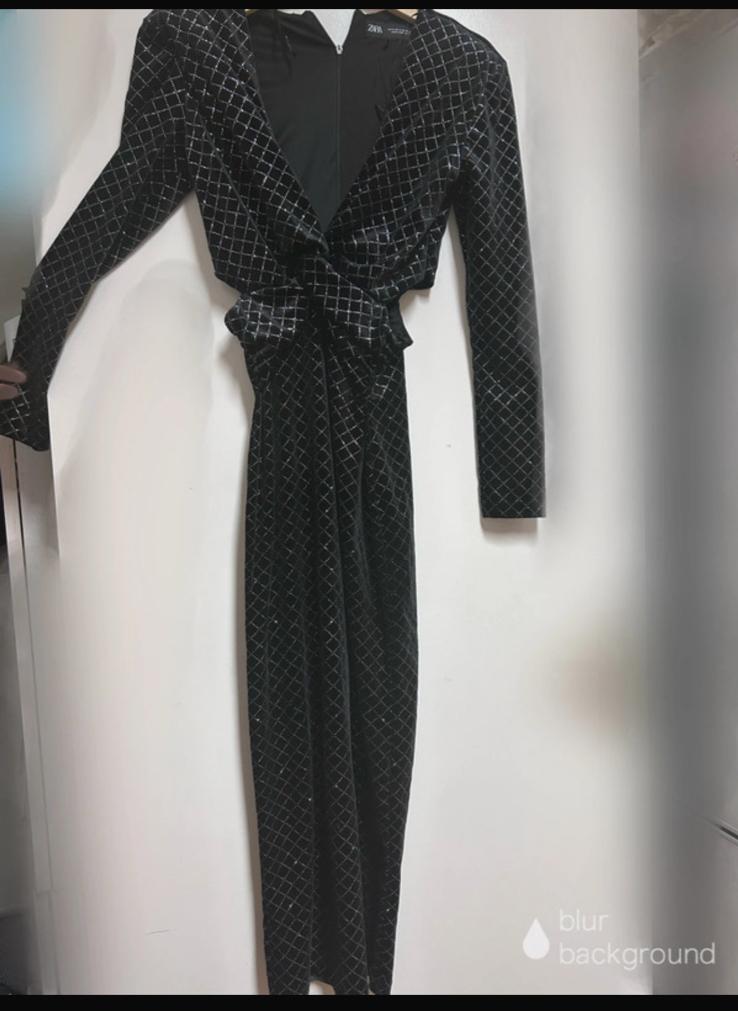 Zara Zwarte Glitter Jumpsuit Maat S, Kleding | Dames, Zwart, Ophalen of Verzenden, Zo goed als nieuw, Maat 36 (S)