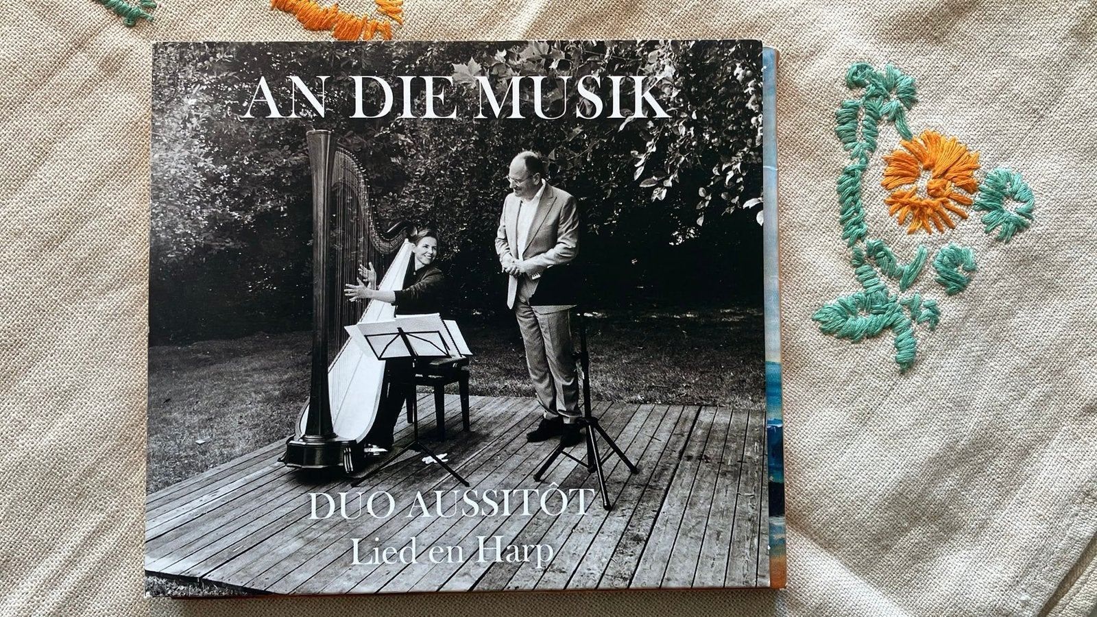 Harp Dorine van Dijk & Martijn Hop  AN DIE MUSIK  Aussitôt, Ophalen of Verzenden, Zo goed als nieuw
