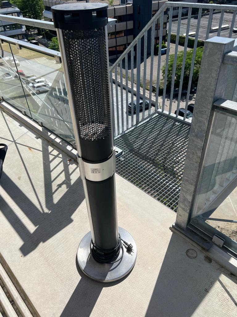 Eurom Outdoor Lounge Heater 140 - Elektrisch, Tuin en Terras, Terrasverwarmers, Gebruikt, Vloer, Waterbestendig, Ophalen