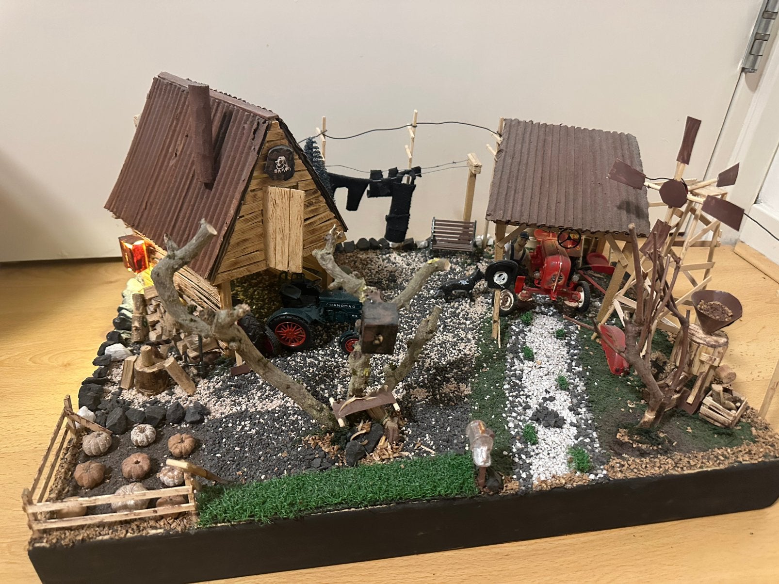 Zeer mooie gedetailleerde diorama in oldtimer style, Hobby en Vrije tijd, Modelbouw | Overige, Ophalen of Verzenden, Zo goed als nieuw