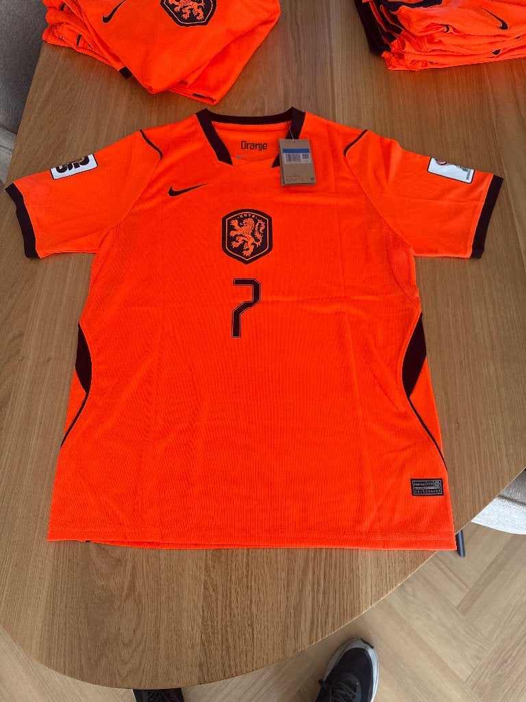 Nederlands elftal shirtje, Ophalen of Verzenden, Zo goed als nieuw, Maat 48/50 (M), Oranje