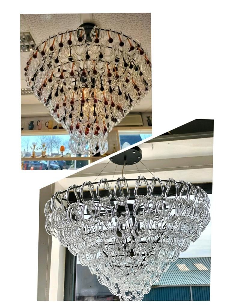 Grote design hanglamp 2 Stijlen in 1 Lamp  vistosi/Murano ?, Ophalen, Onbekend, Nieuw, Onbekend
