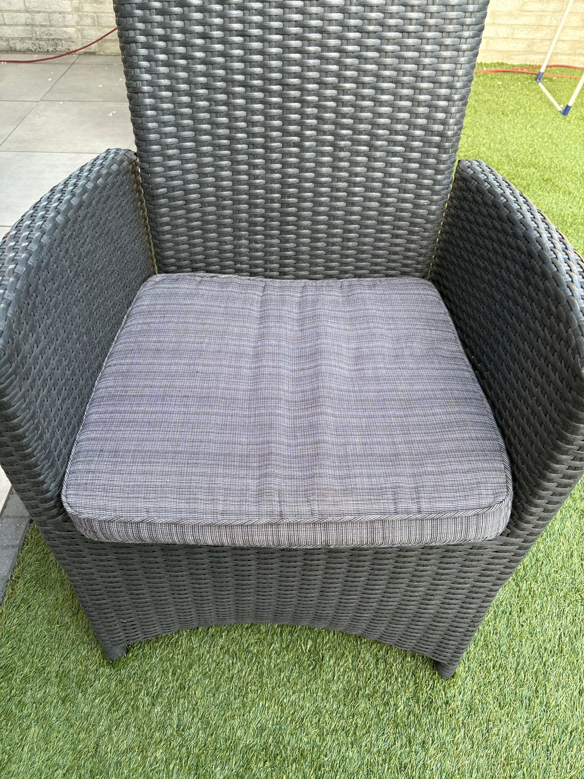 6 Bois Le Duc tuinstoelen met kussens, Ophalen, Gebruikt, Wicker, Verstelbaar