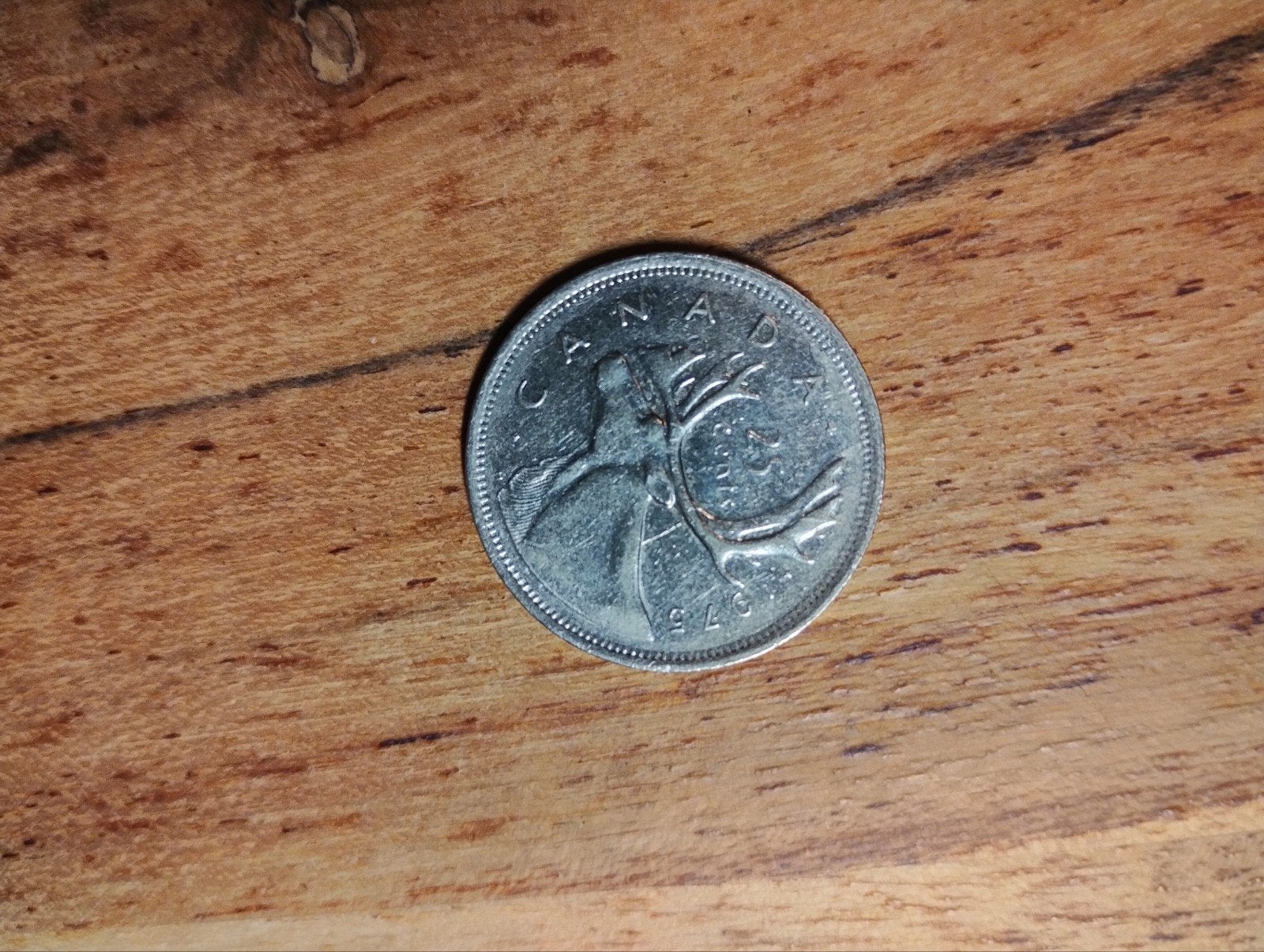 Canadese 25 cent munt 1975 (M-0060), Ophalen of Verzenden