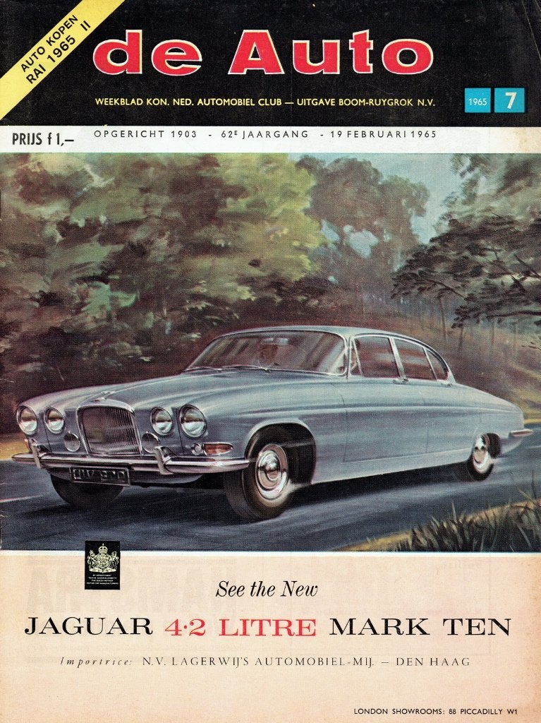 De Auto 1965 nr. 7 (oa Papieren-RAI met alle personenauto's), Verzenden, Gelezen, Algemeen
