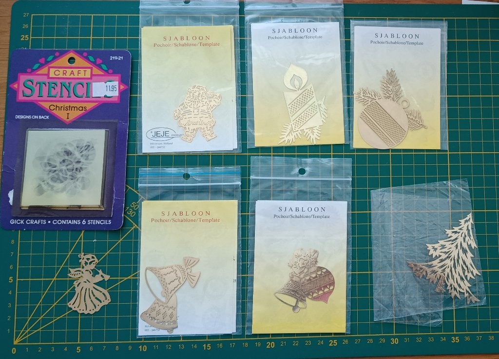 sjabloon en stencil, set 3, Ophalen of Verzenden, Gebruikt, Knutselwerk
