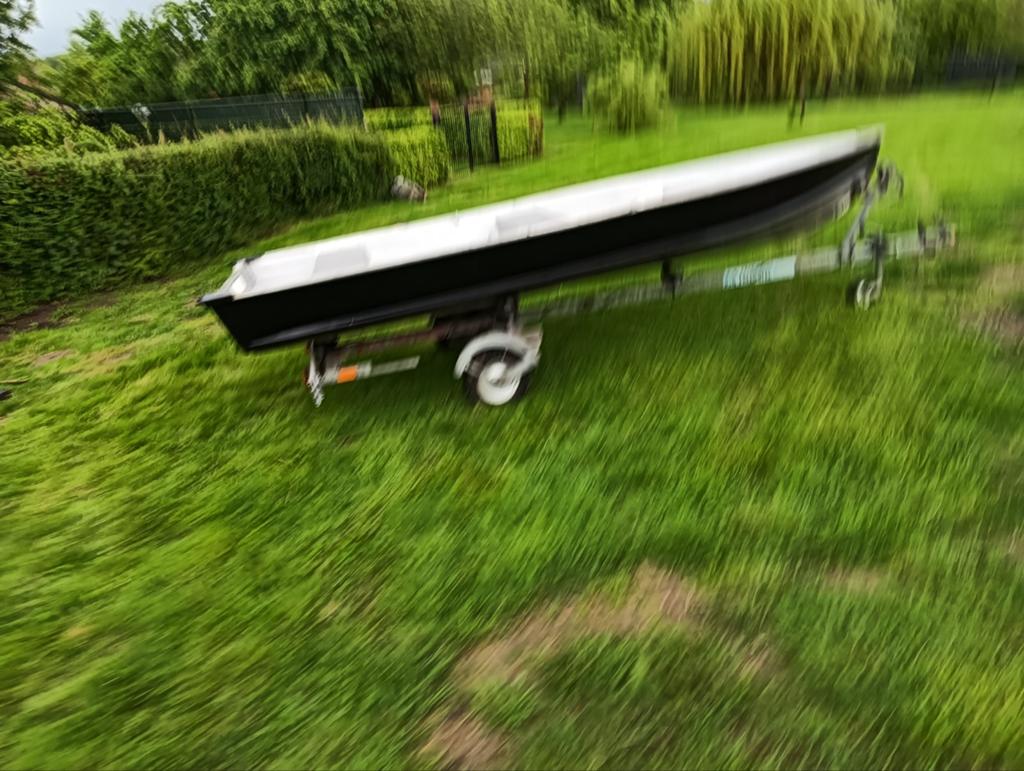 Aluminium visboot / roeiboot met trailer, Watersport en Boten, Ophalen, Aluminium
