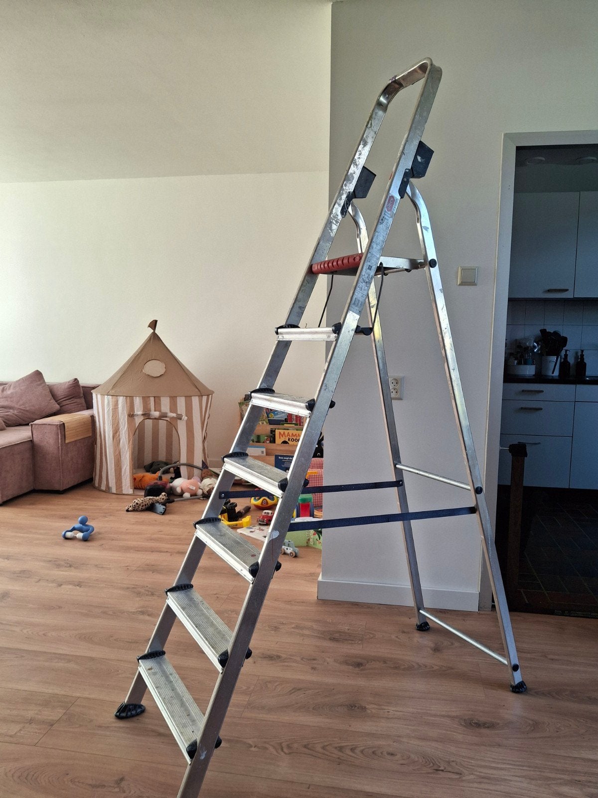 Altrex Double Decker 7 treden, Ophalen, Zo goed als nieuw, Trap, Minder dan 2 meter