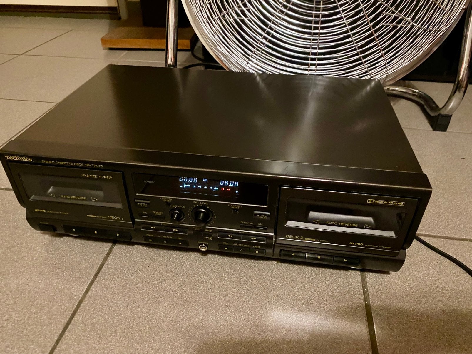 Technics RS-TR575 cassettedeck, Ophalen of Verzenden, Dubbel, Overige merken, Tiptoetsen