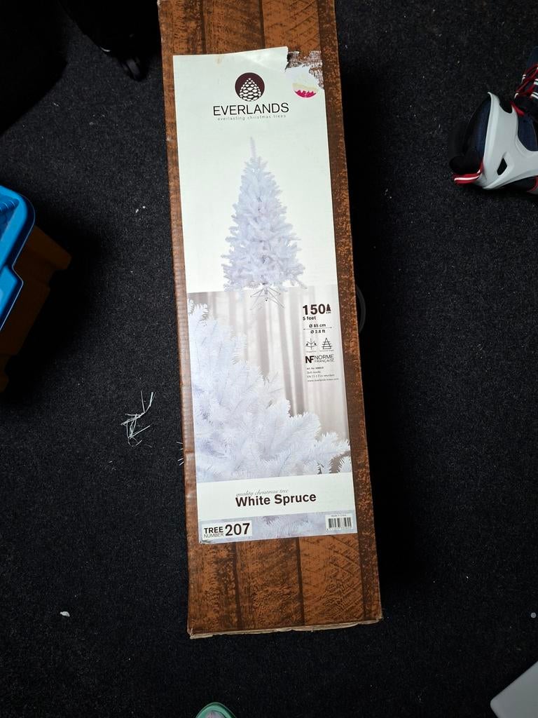 Witte kerstboom, Ophalen of Verzenden, Kunststof