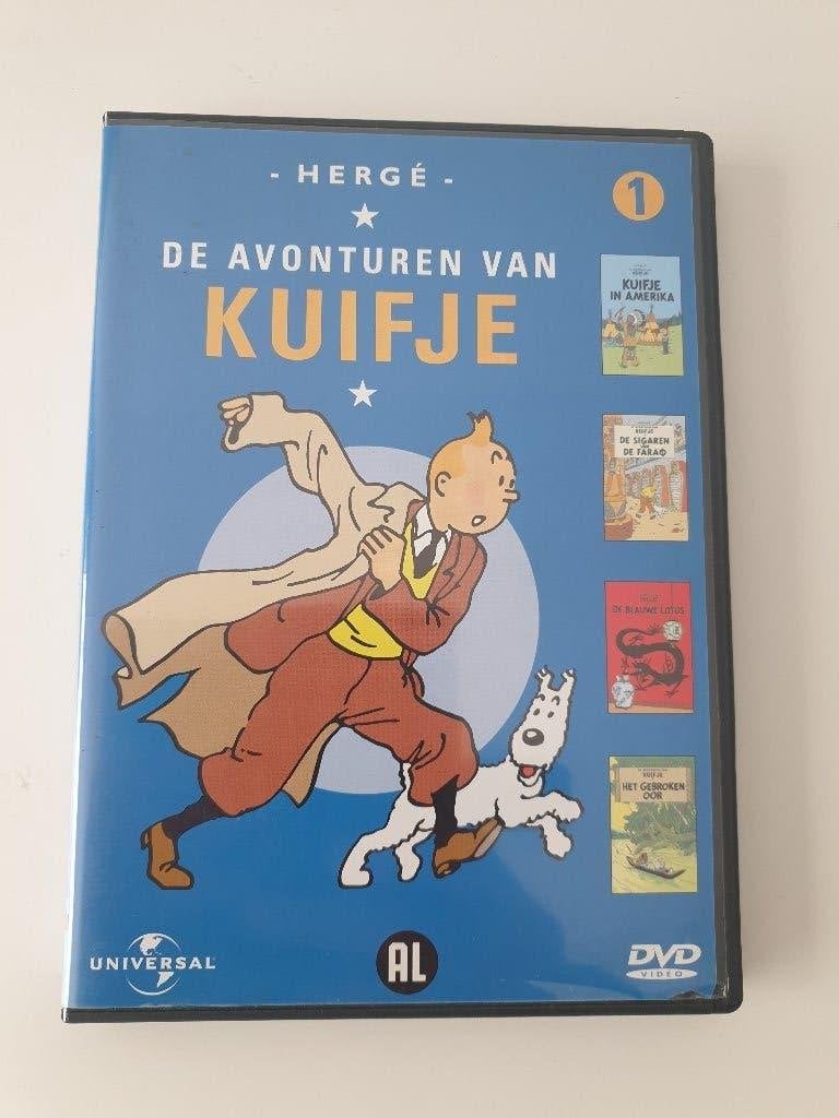 Kuifje - DVD met 4 volledige stripverhalen, Alle leeftijden, Ophalen of Verzenden, Zo goed als nieuw, Europees