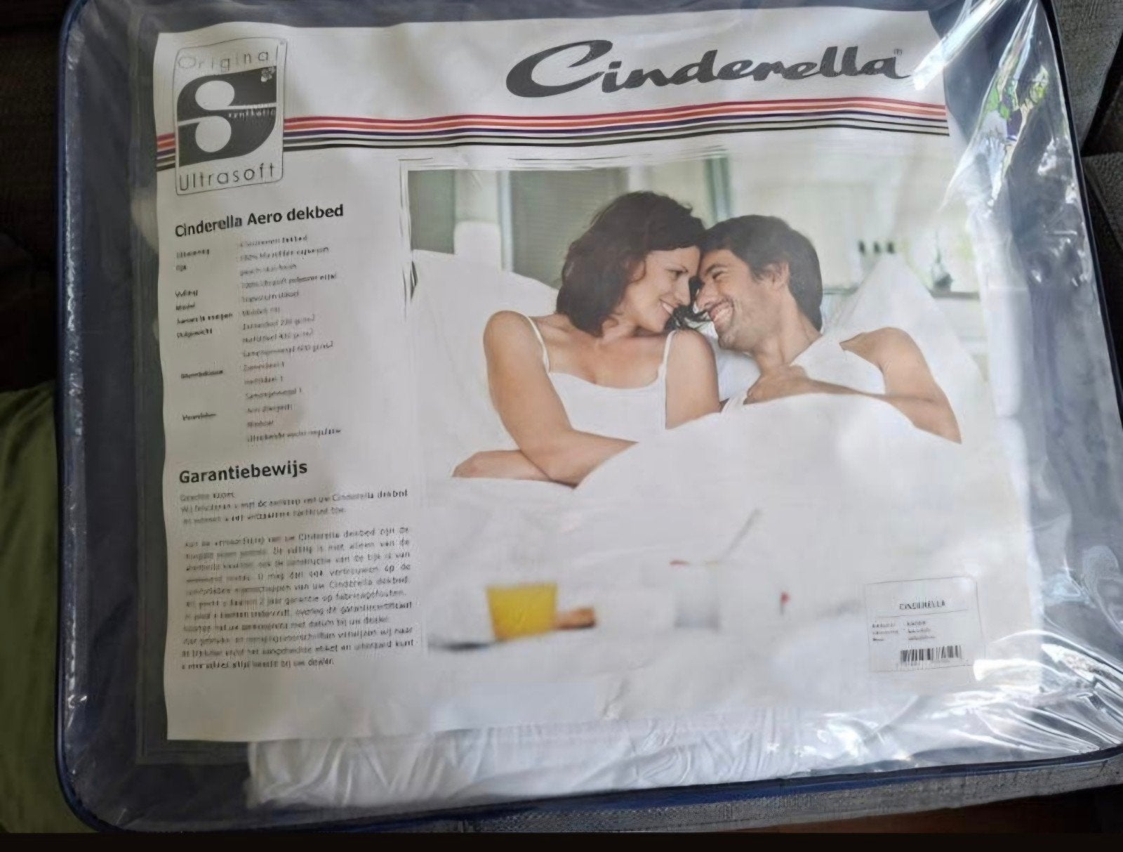 NIEUW!!! Cinderella Aero Dekbed 220 X 240 cm, Wit, Ophalen of Verzenden, Deken of Dekbed, Cinderella
