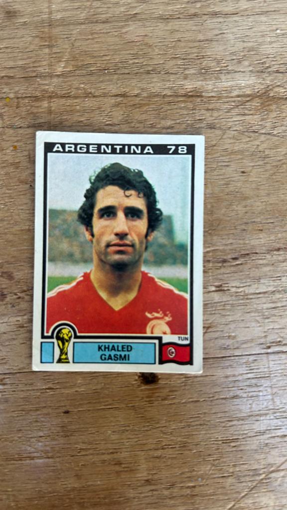 Panini Argentina 78 plaatje Khaled Gasmi WK 78, Verzenden, Zo goed als nieuw, Sticker