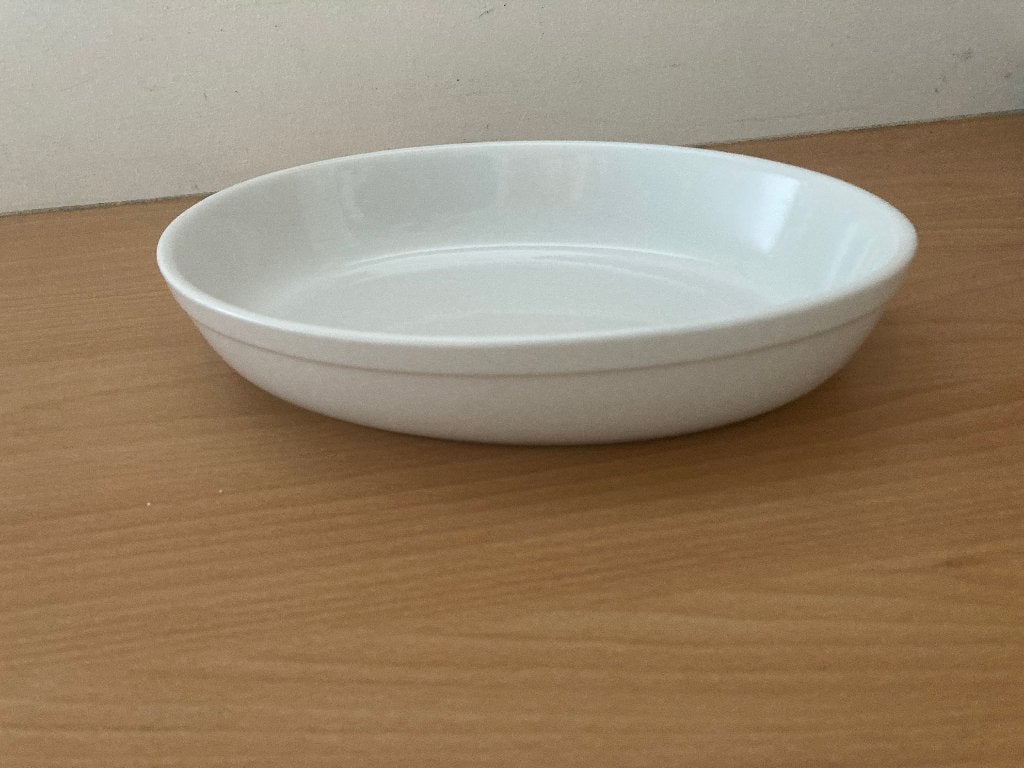 Ovale ovenschaal - Wit - Keramiek, Ophalen, Keramiek, Modern, Schaal of Schalen