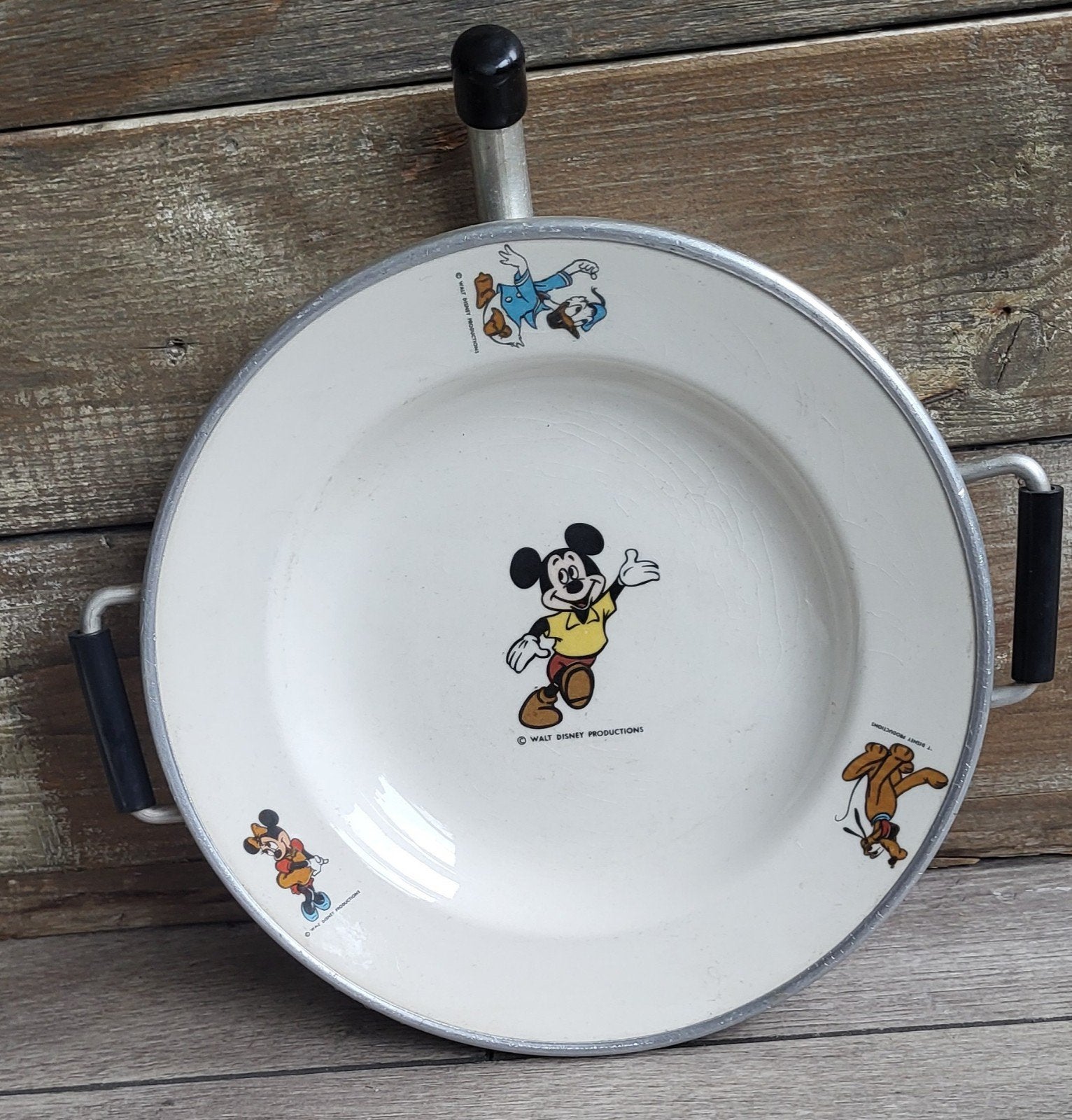 Vintage Disney Kinderbord - Mickey, Minnie, Donald, Pluto, Ophalen of Verzenden