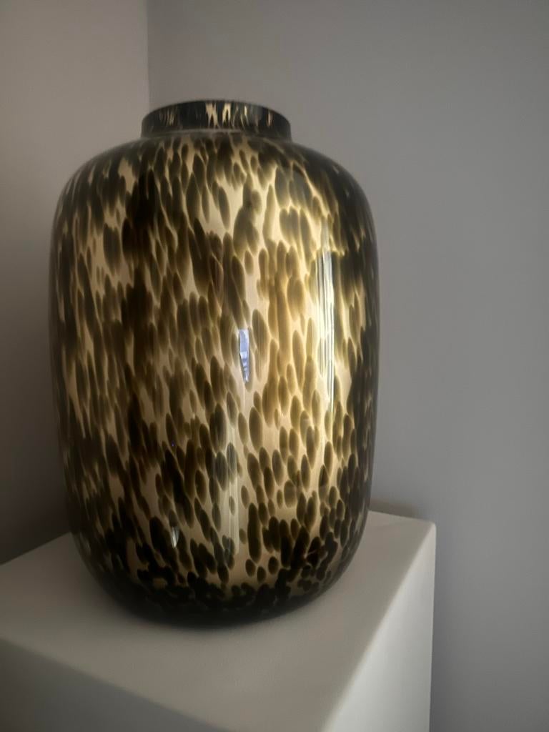 Vaas Cheetah Bulb Gold XL, Ophalen, Overige kleuren, Minder dan 50 cm, Glas