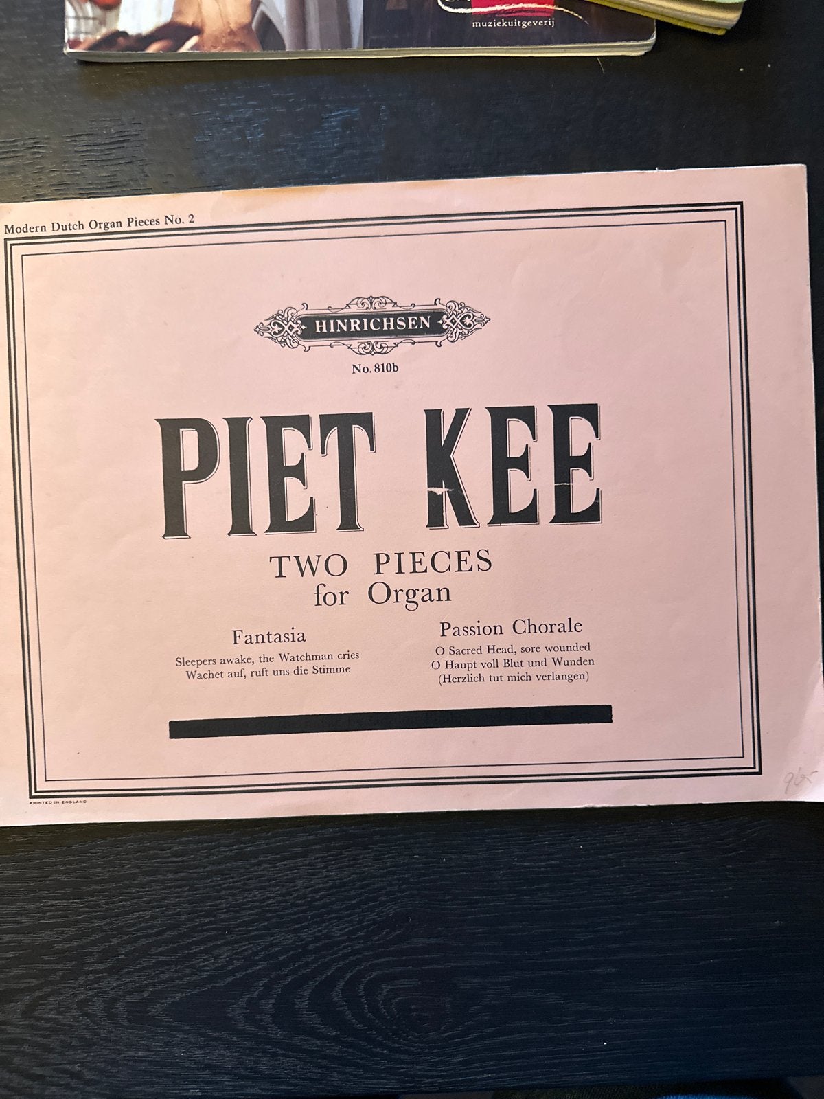 Piet Kee - Two Pieces for Organ (Orgelmuziek), Orgel, Gebruikt, Klassiek, Ophalen of Verzenden