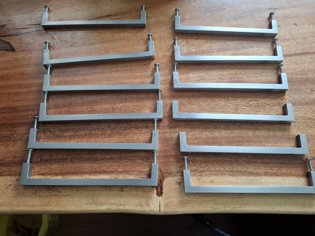 12 grepen rvs, Ophalen of Verzenden, Rvs, Klink of Kruk