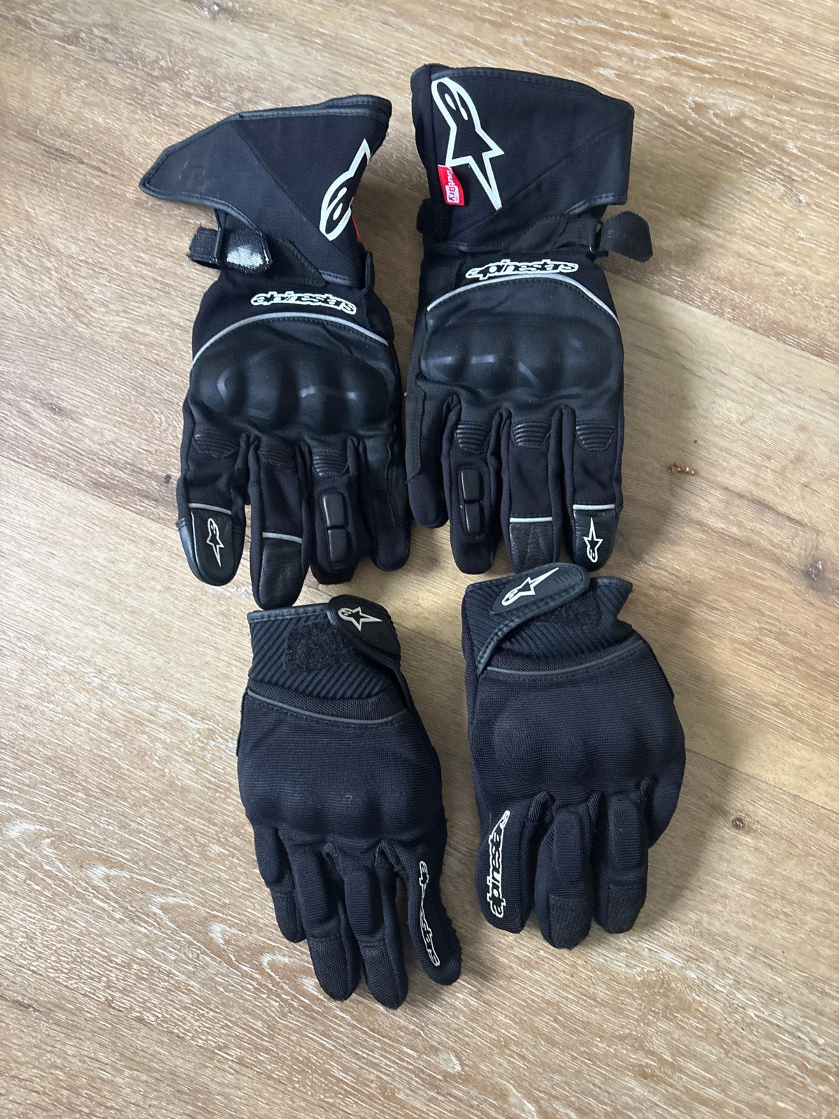 Alpinestars motorhandschoenen (2 paar), Motoren, Ophalen of Verzenden, Tweedehands, Heren, Handschoenen