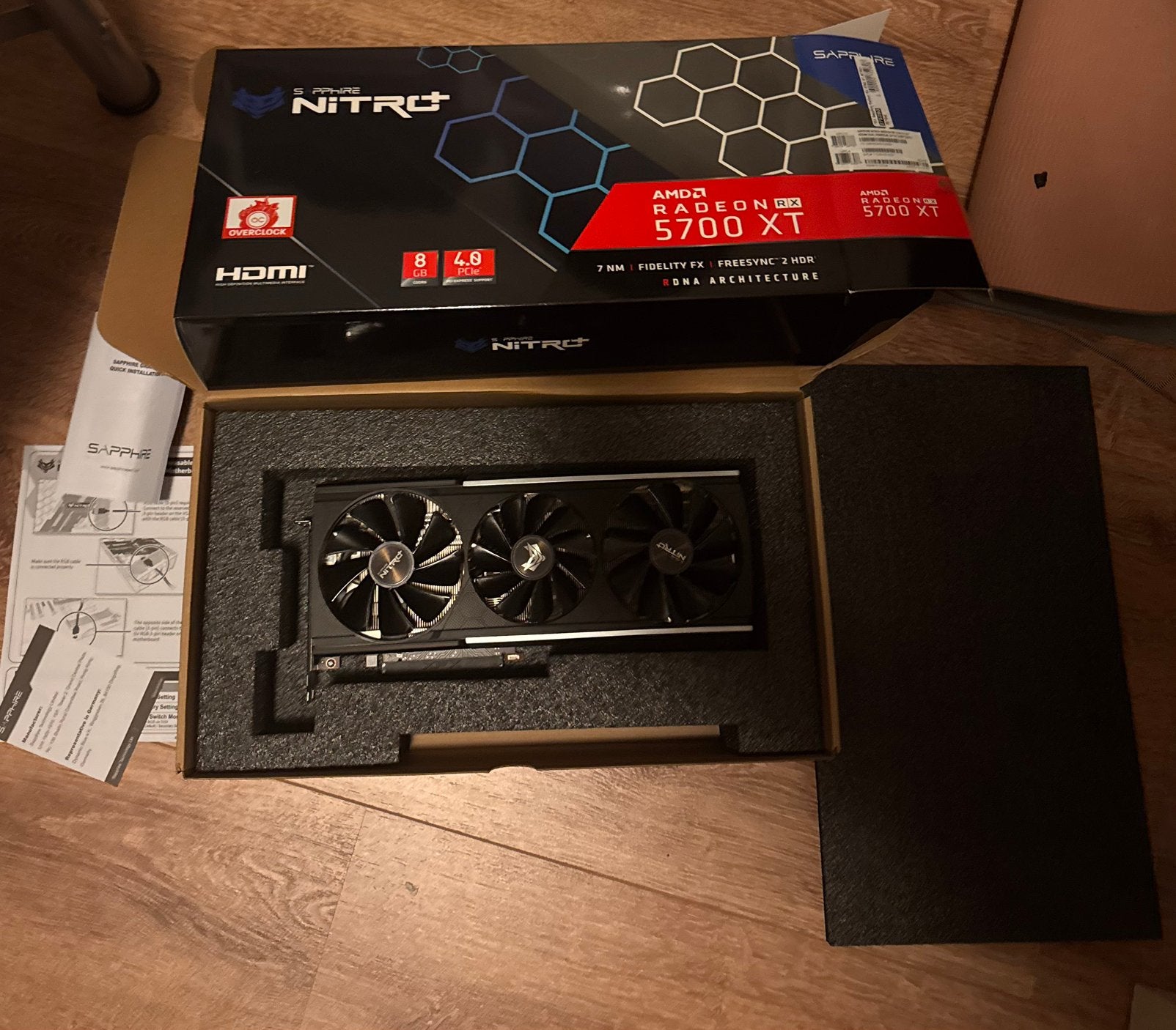 sapphire nitro+ AMD Radeon rx 5700xt, Computers en Software, Gebruikt, GDDR6, PCI-Express 4, Ophalen of Verzenden