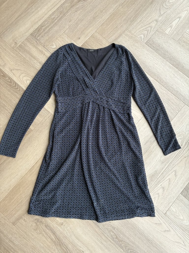 Esprit jurk blauw mesh stof maat 36 (s), Kleding | Dames, Blauw, Ophalen of Verzenden, Zo goed als nieuw, Maat 36 (S)