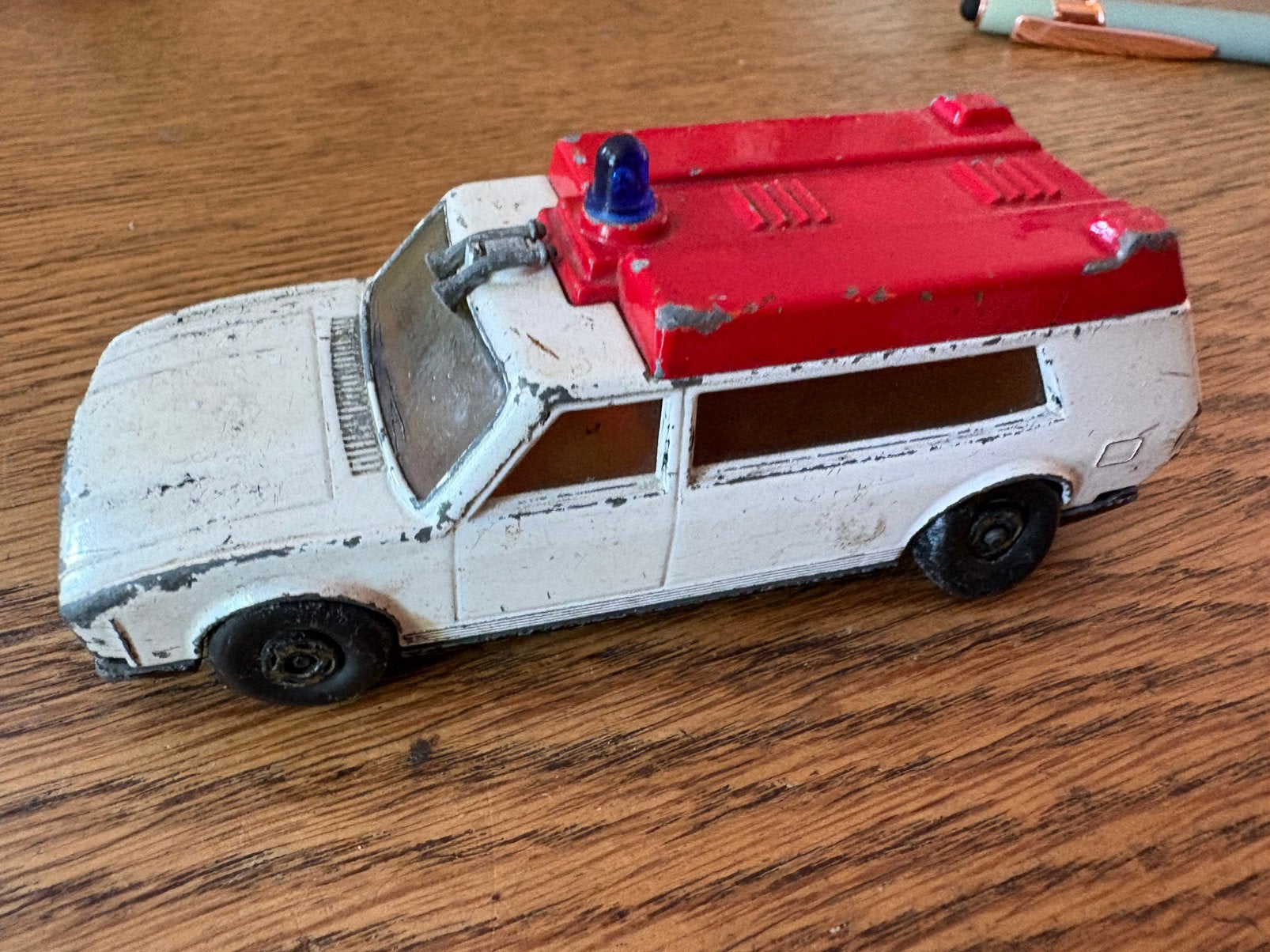 Matchbox ziekenauto uit 1974, Verzamelen, Speelgoed, Ophalen of Verzenden, Gebruikt