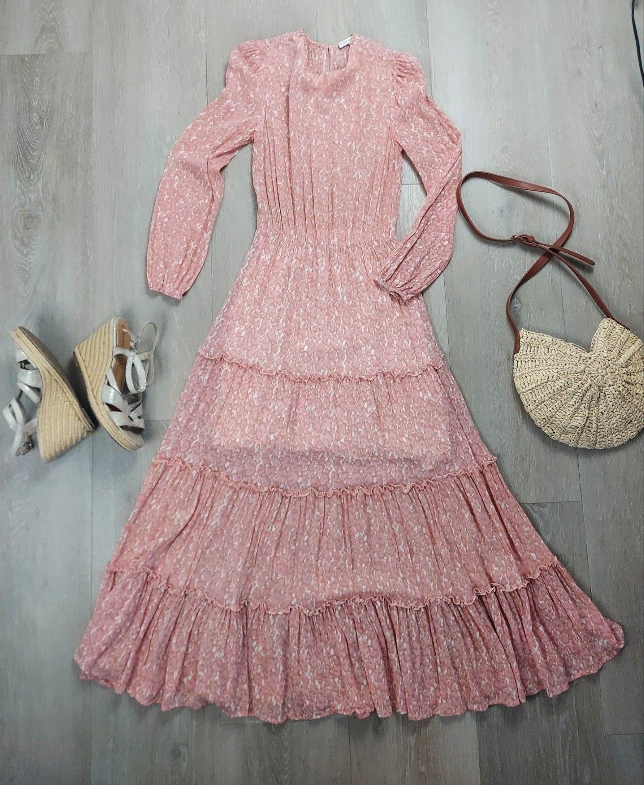Fifth House Roze Boho Maxi Jurk Maat 36, Verzenden, Zo goed als nieuw, Roze, Maat 36 (S)