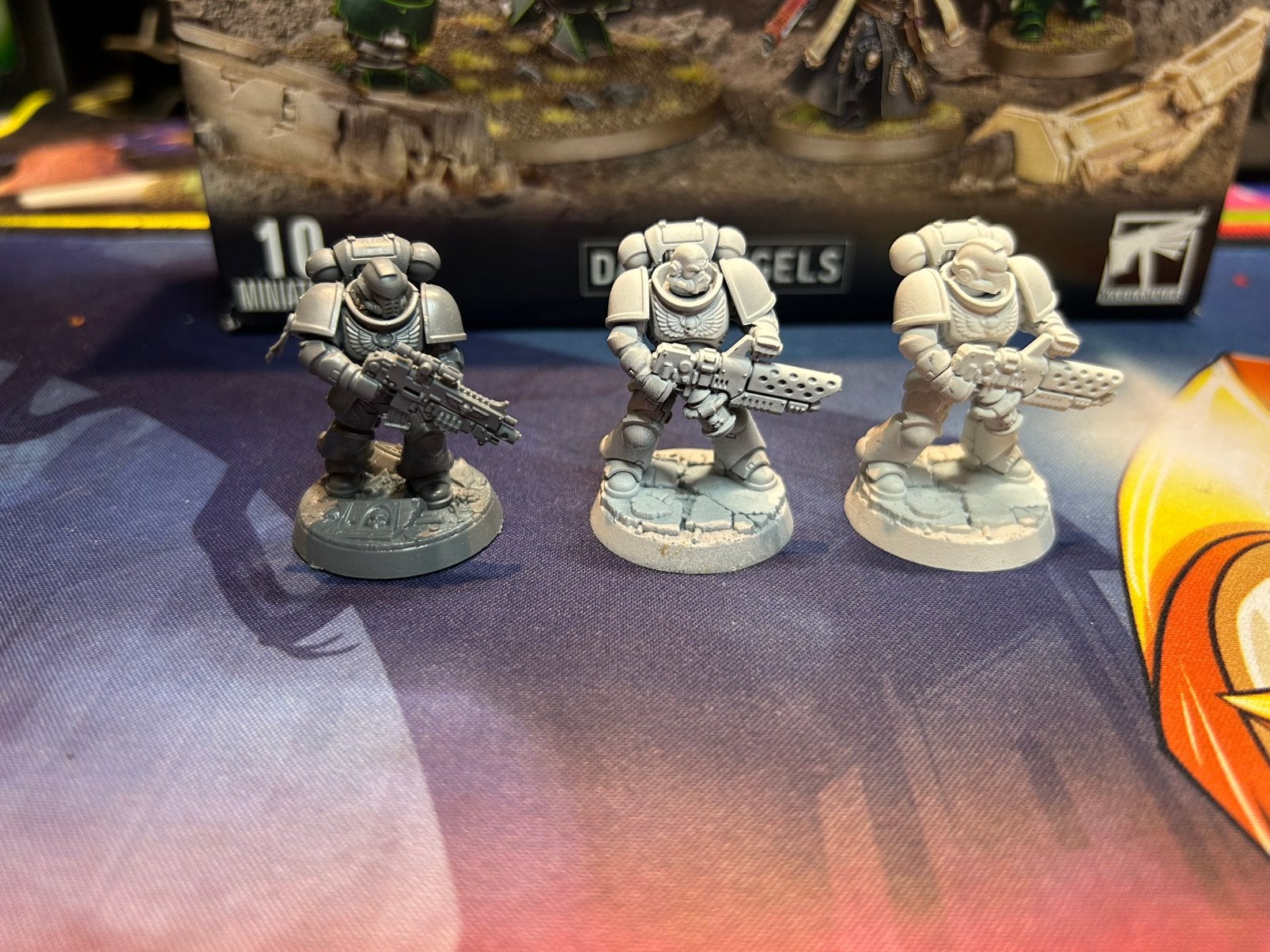 Warhammer 40k Dark Angels marines, Ophalen of Verzenden, Zo goed als nieuw, Warhammer 40000, Figuurtje(s)