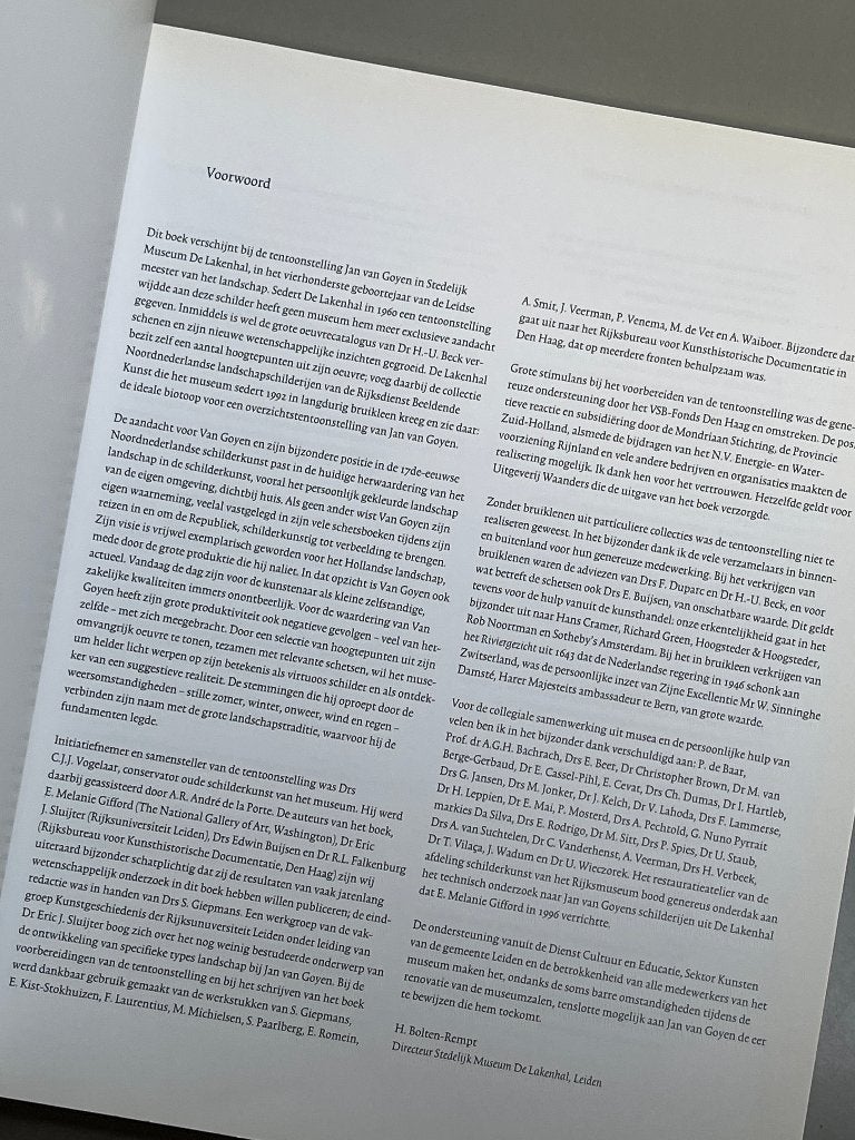 Jan van Goyen (landschapschilder Gouden Eeuw) 1996, Boeken, Ophalen of Verzenden, Zo goed als nieuw, Schilder- en Tekenkunst