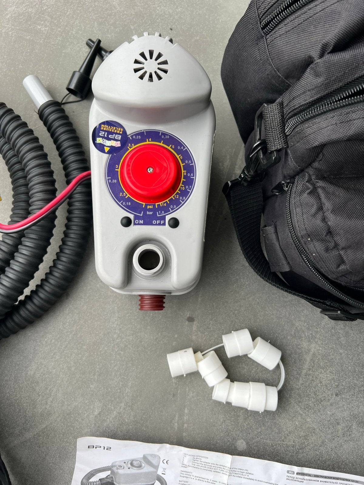 Bravo BP 1/12 Volt elektrische luchtpomp, Ophalen of Verzenden, Zo goed als nieuw, Overige typen