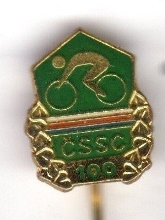 Speldje CSSC 110 WIELRENNER LAUWERKRANS (A9), Verzamelen, Speldjes, Pins en Buttons, Ophalen of Verzenden, Gebruikt, Overige onderwerpen