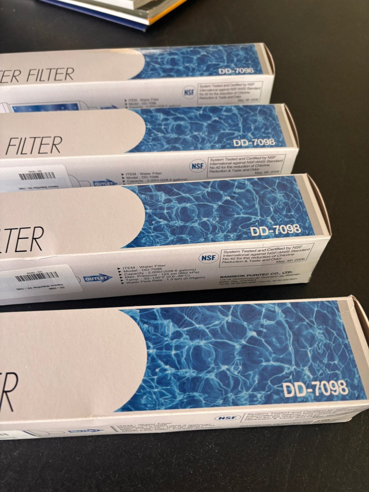 4x Waterfilter DD-7098, Ophalen of Verzenden, Nieuw