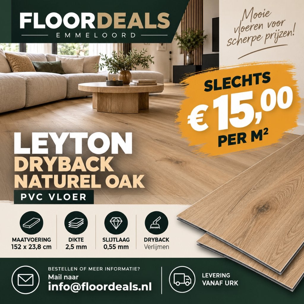 Pvc vloer, Ophalen, Sfeervol en rustiek, 75 m² of meer, Nieuw