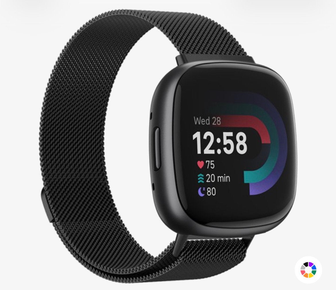 Fitbit Versa 4 + RVS band, Ophalen of Verzenden, Zo goed als nieuw, Overige merken, Waterdicht