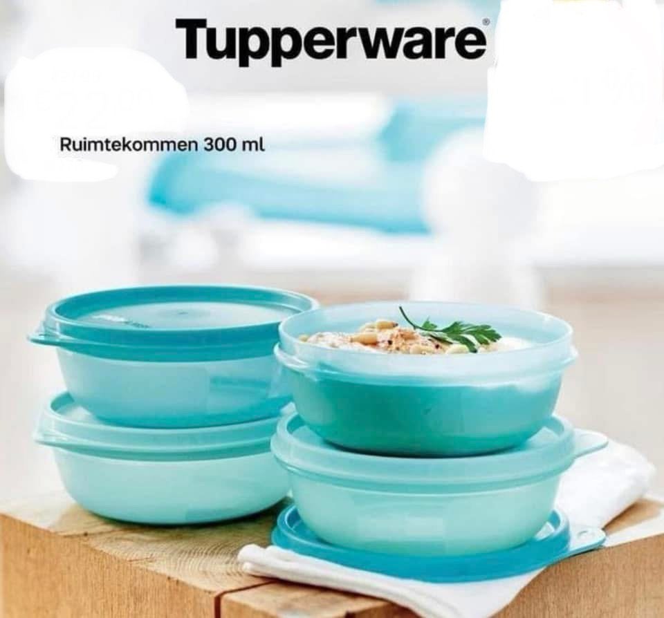 Tupperware Ruimteschaaltjes .. diverse kleuren .. # 300 ml, Ophalen of Verzenden, Nieuw, Bak of Kom