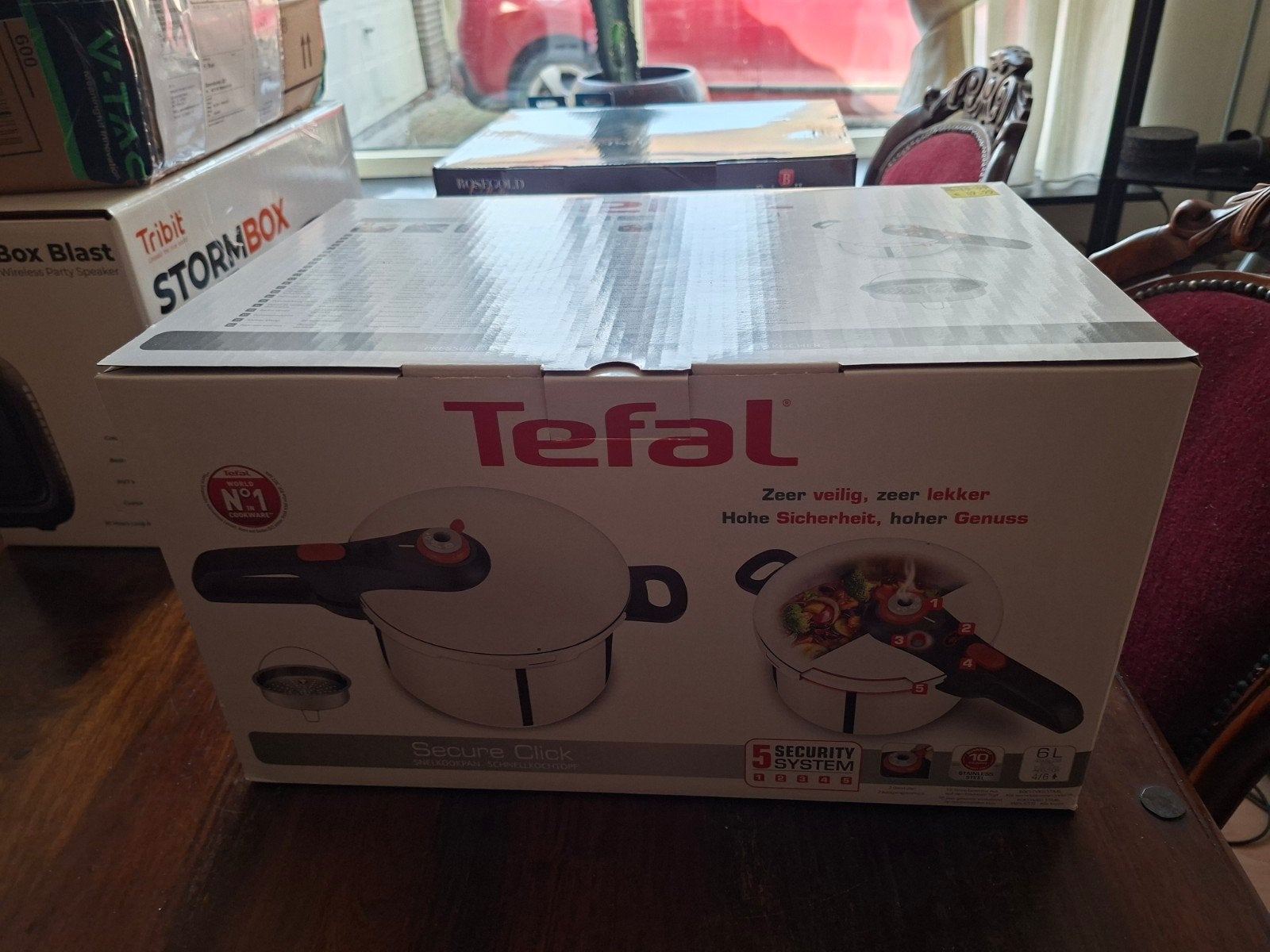 snelkookpan tefal.nieuw in doos., Ophalen, Tefal, Nieuw, Rvs