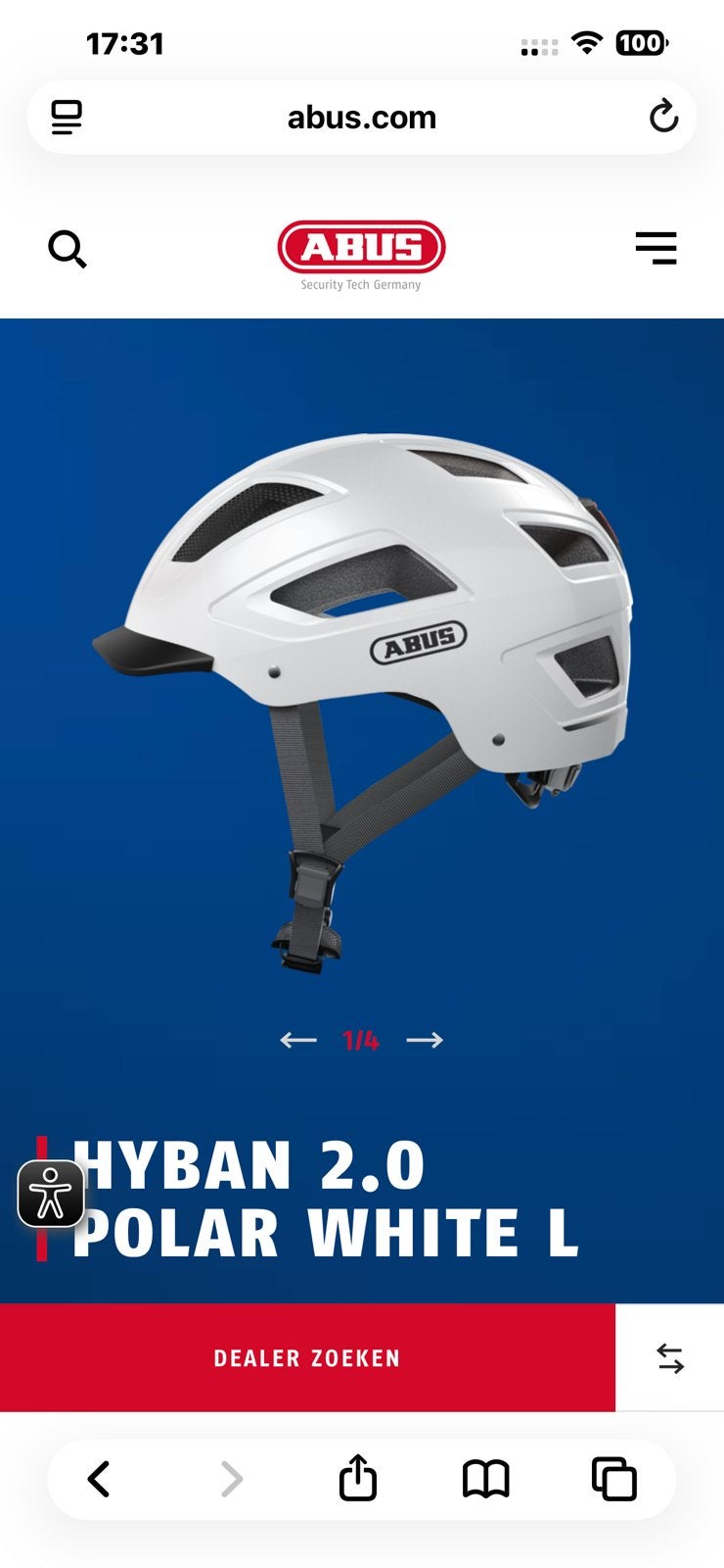 ABUS HELM HYBAN 2.0 size:L, Ophalen of Verzenden, Zo goed als nieuw, L, Heer of Dame