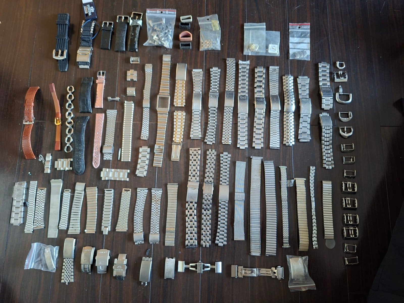 Partij horloge banden seiko citizen certina q&q, Sieraden, Tassen en Uiterlijk, Horloges | Heren, Ophalen, Seiko, Gebruikt, Staal