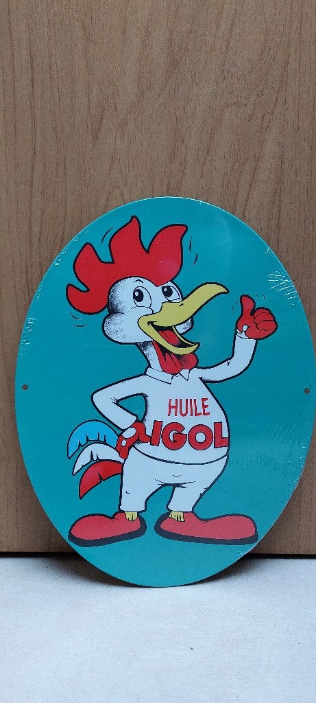 Prachtig reclamebord Huile Igol + bijhorend boekje, Verzamelen, Ophalen of Verzenden, Nieuw, Auto's