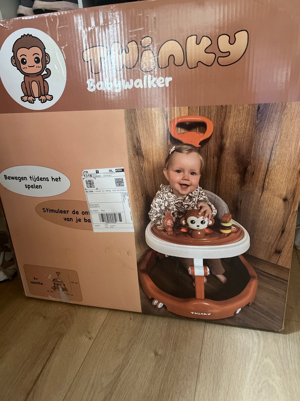 Twinky Babywalker - Zo goed als nieuw, Kinderen en Baby's, Ophalen, Zo goed als nieuw, Overige typen, Met wieltjes
