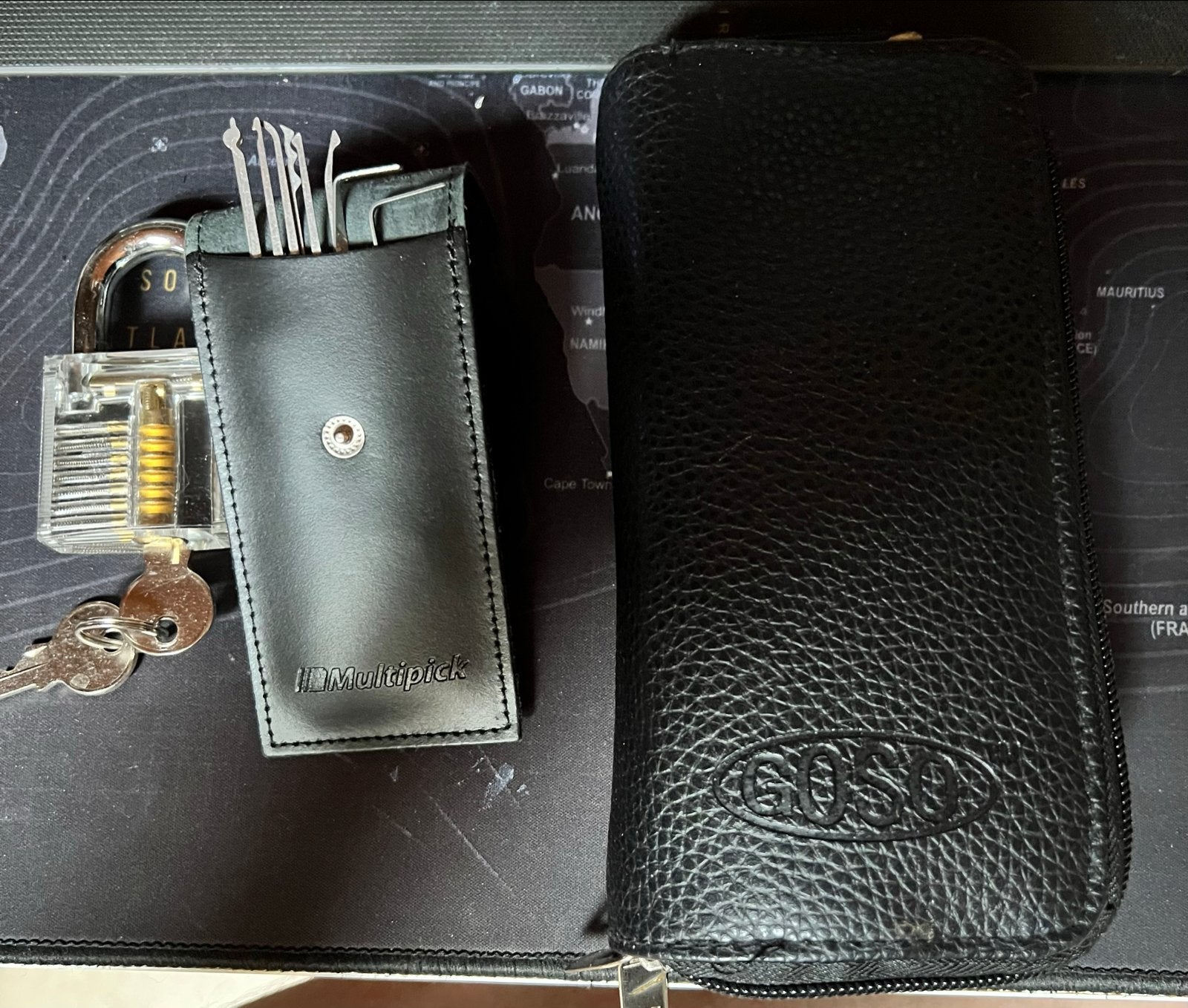 Lockpick Set met Transparant Oefenslot, Ophalen of Verzenden, Zo goed als nieuw, Overige materialen, Slot