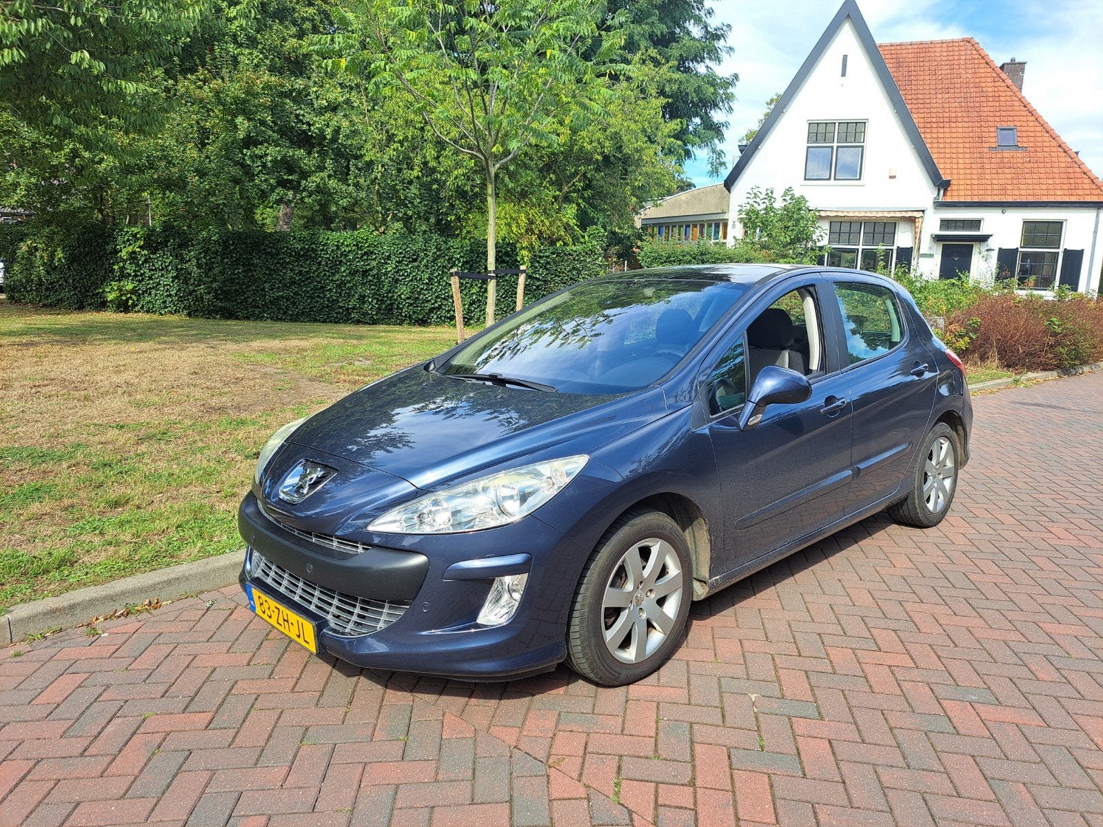 Peugeot 308 1.6 THP 103KW 5-DRS AUT 2008 Blauw, Auto's, 1330 kg, Stof, Zwart, 4 cilinders