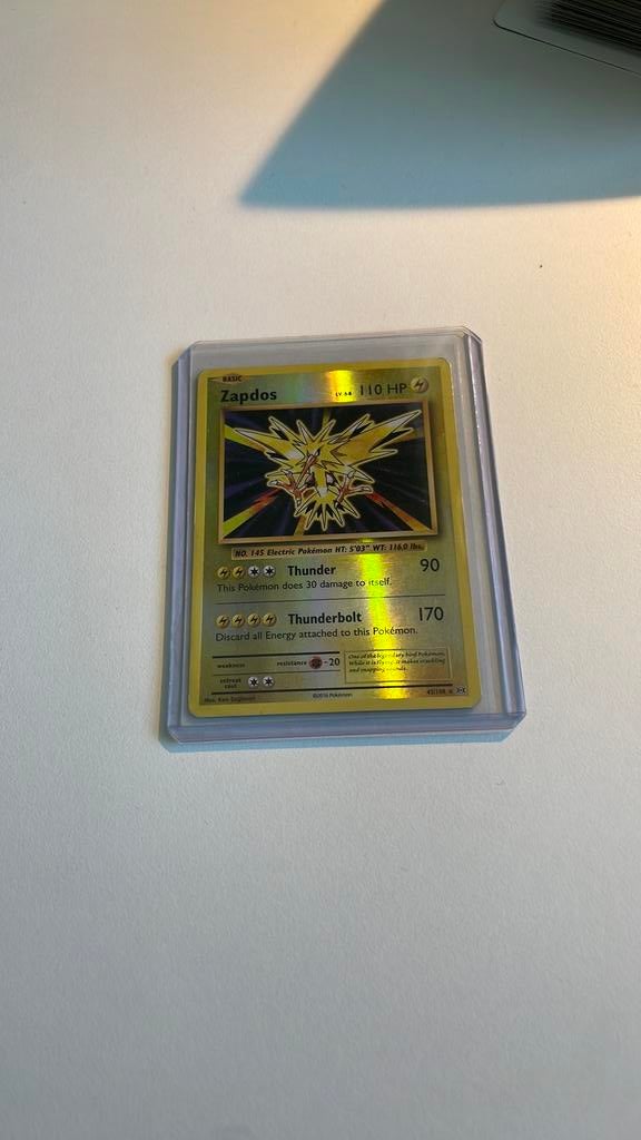 Pokémon Zapdos kaart 42/108, Verzenden, Gebruikt, Losse kaart, Foil