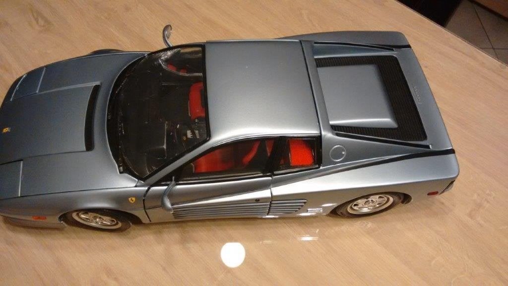 Ferrari Testarossa Pocher 1/8 Transkit verbeterd en gedetail, Ophalen of Verzenden, Zo goed als nieuw, 1:5 t/m 1:8, Auto