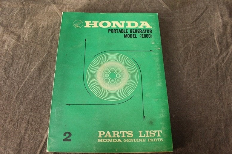 Honda E800 portable generator 1971 parts list, Ophalen of Verzenden, Honda