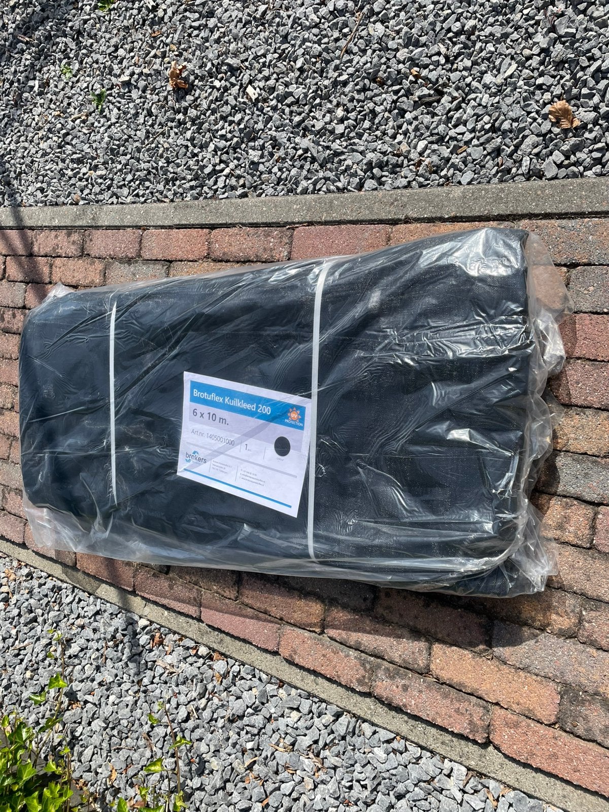 Kuilkleed 6x10mtr zwart, Ophalen, Nieuw