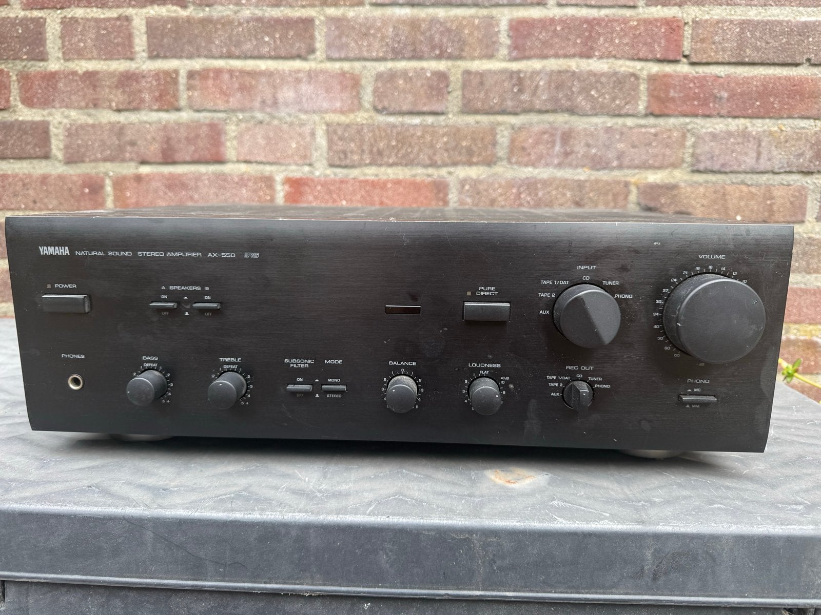Yamaha AX-550 Stereo Versterker - Krachtig Geluid!, Gebruikt, Yamaha, Ophalen of Verzenden, 60 tot 120 watt