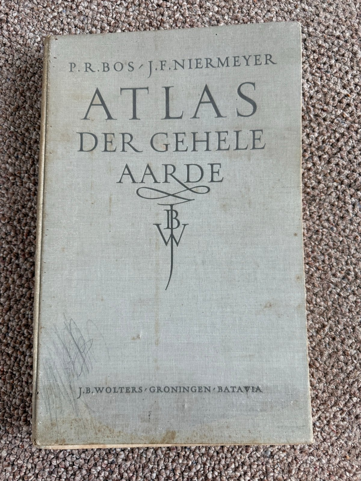 Bos-Niermeyer Schoolatlas der Gehele Aarde 1939, Gelezen, Bosatlas, Ophalen of Verzenden, 1800 tot 2000