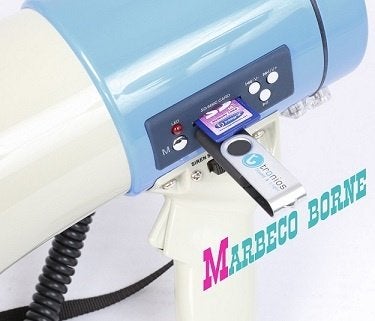 Megafoon, Speaker, Luidspreker, Record, Opname, Accu, 65W, Overige merken, Vonyx, Inclusief microfoon, Overige typen